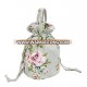 Women's Canvas Floral Pattern Lightweight Large Capacity Drawstring Pouch Bag